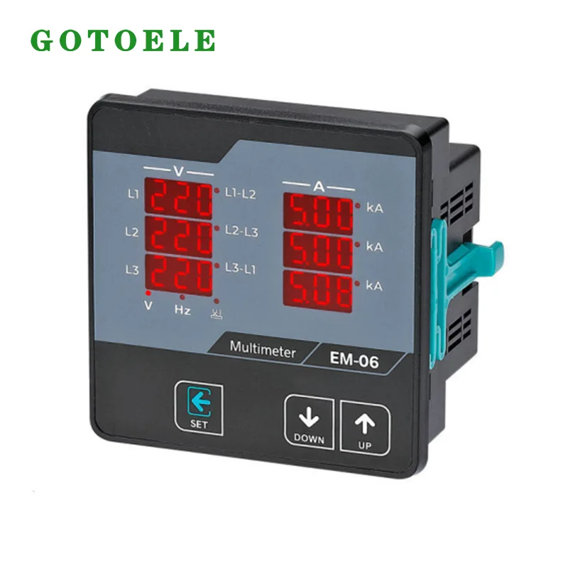 EM-06 Misuratore da pannello digitale per corrente di tensione trifase