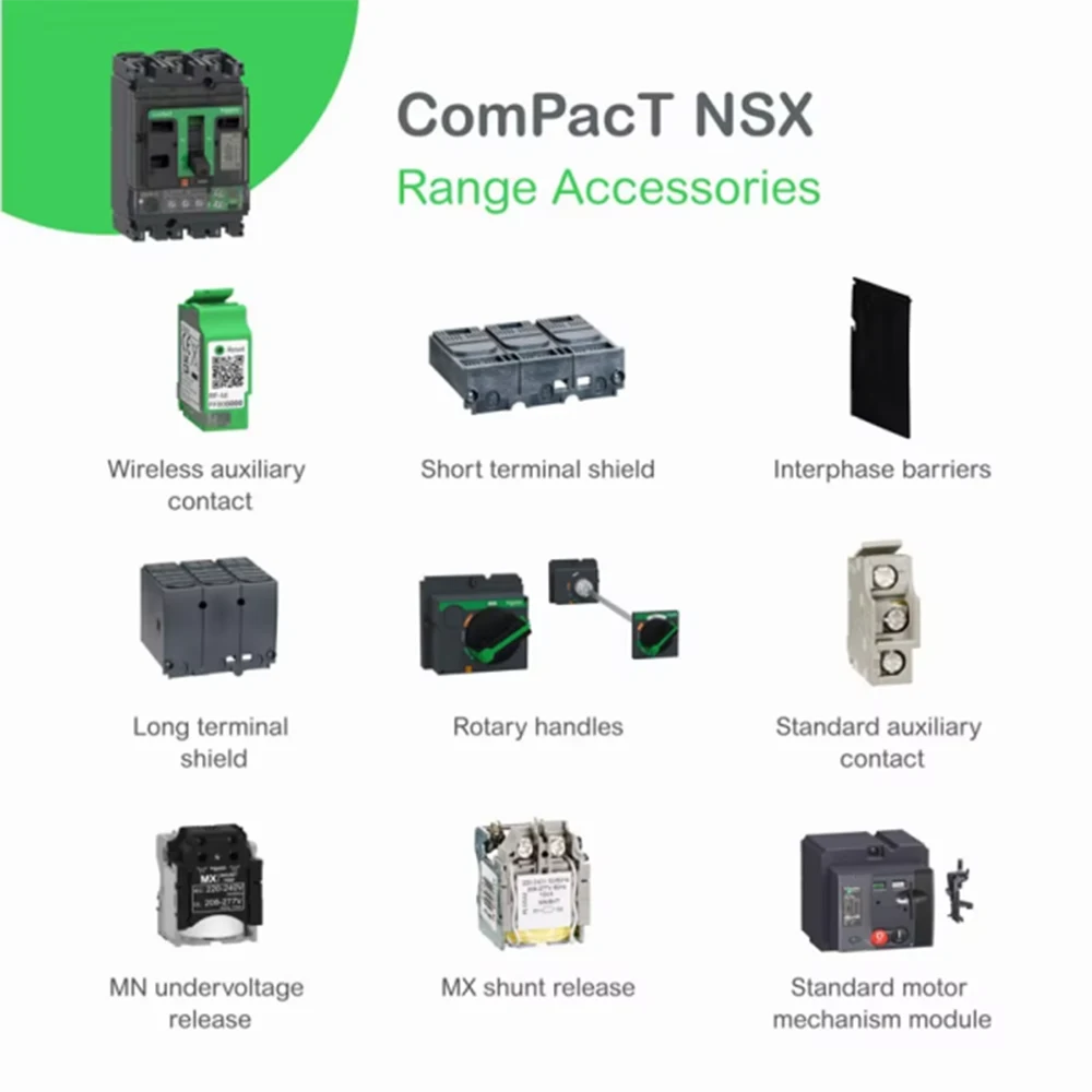 NSX Style Moulded Case Circuit Breaker 3P 63A - 1600A